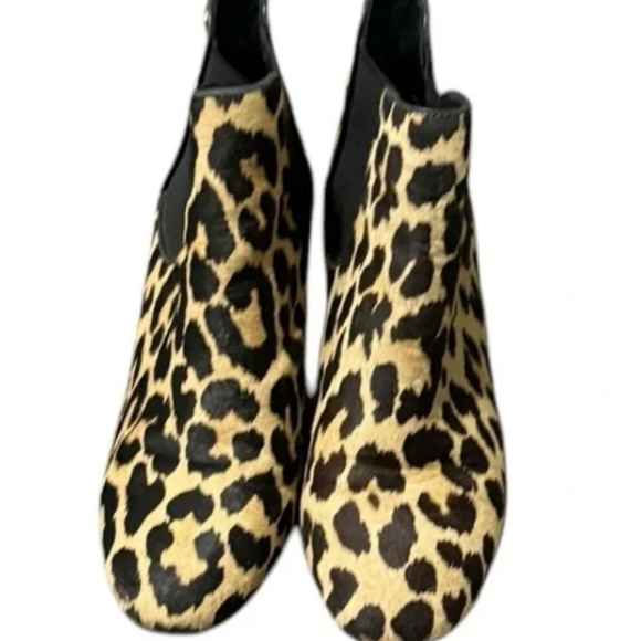 Leopard print fur high heeled boots - Picture 2 of 4